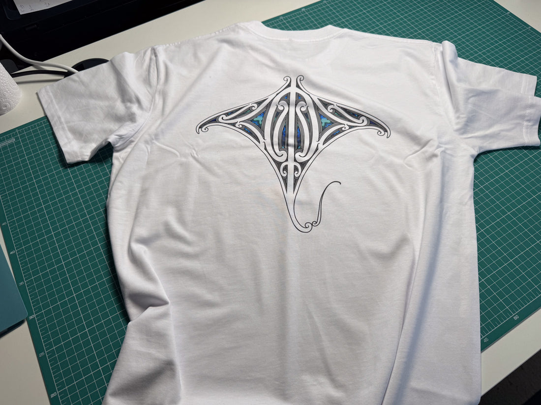 Premium T-Shirt with Tribal NZ Design (Back Print)